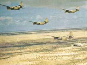 Formation of RAF Boston III attack bombers