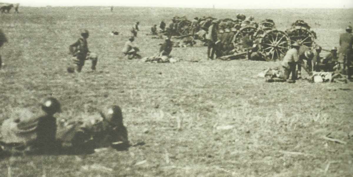 British artillery in Palestine