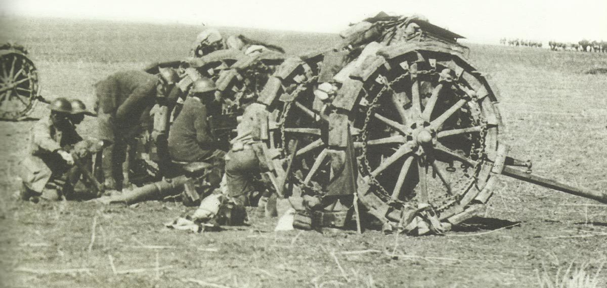 British field artillery in Palestine