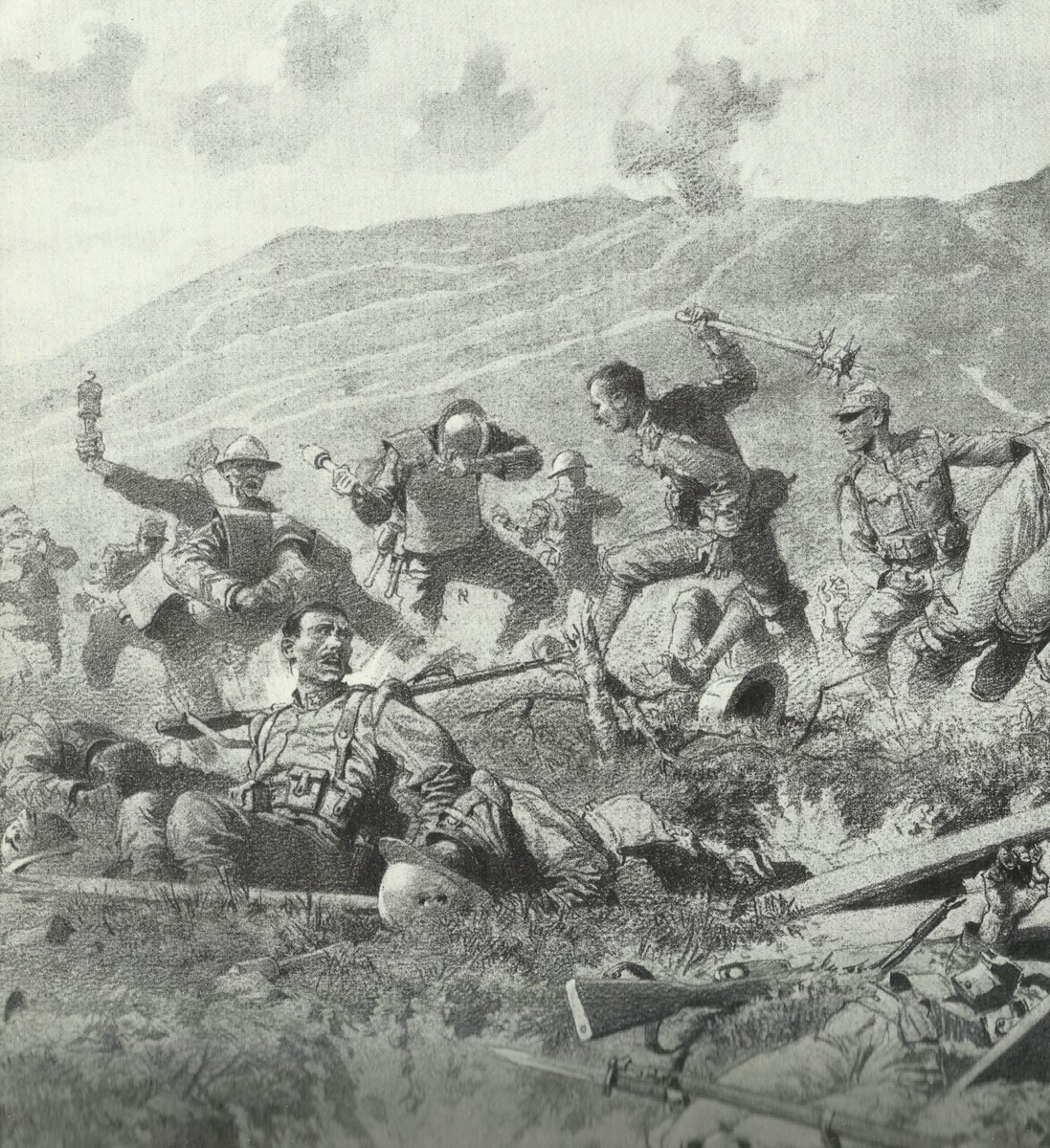 Melee scene Italian front