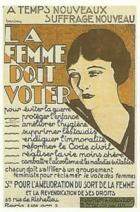  French poster calls for women's suffrage