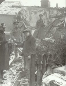 damage after a German air raid