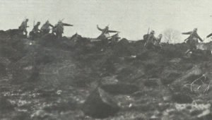 Assault of German infantry