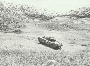 Churchill tank shows off its hill climbing ability 