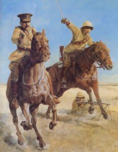British cavalry charging 