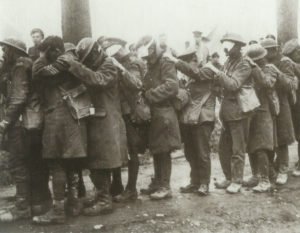 British troops blinded by gas 