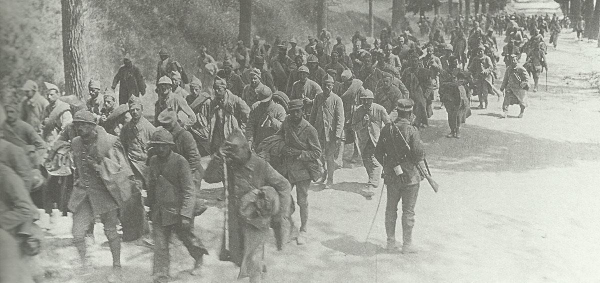 French PoWs Aisne river