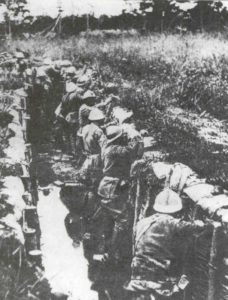Italian infantry in the Piave line