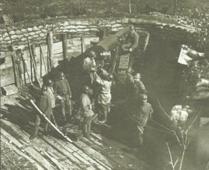  Italian artillery gun at the Piave