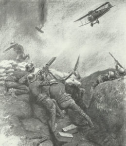 Austrian-Hungarian troops fought strafing British planes 