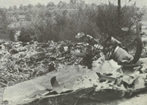 wreck of a shot down RAF Stirling 
