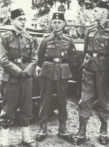Officers of the SS military police of the Croatian Handschar Division