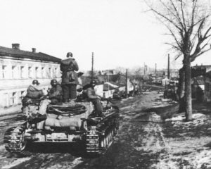 Totenkopf Division tanks advance