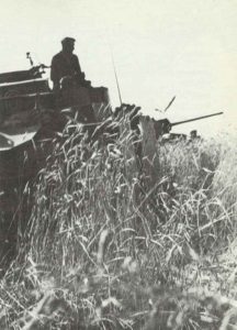 German tanks awaiting the Russian offensive near Belgorod. 