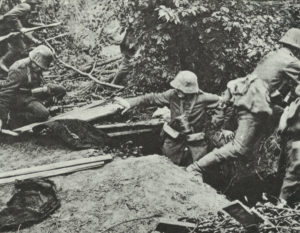 German paramedics in action 