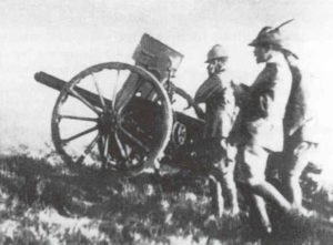 mountain artillery battery in Albania