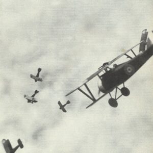 Air combat between British and German fighters