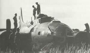 Shot down B-17 Fortress of the first Schweinfurt raid