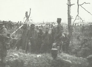 German soldiers captured by French troops during the fighting