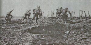 German infantry attack