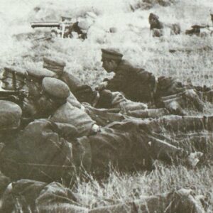 Bulgarian machinge-gunners in action