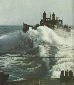 German minesweepers on high speed