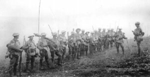 platoon of Australian infantry