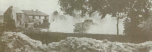 Two A7V assault tank  attacking allied troops