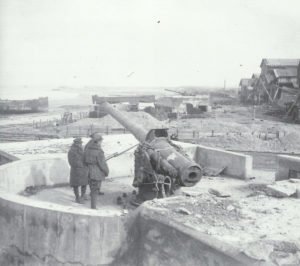 coastal battery position on the Belgian coast