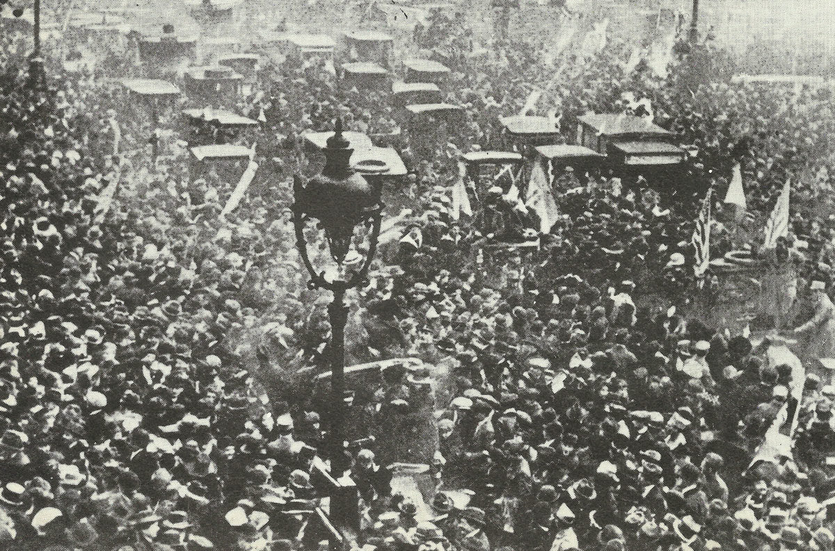 Armistice celebrations in Paris.