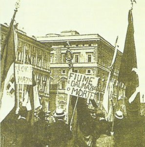 Nationalist demonstration in Rome to annex Fiume 