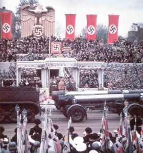 Military parade on Hitler's 50th birthday