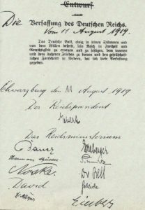 preamble to the final constitution of the German Reich