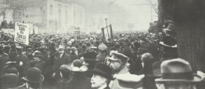 Demonstration of the majority socialists for the German government