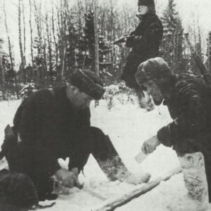 partisans at a rail blast