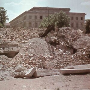 headquarters of the Nazi-Party in Munich heap of rubble