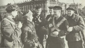 Sailors and workers' militias Leningrad