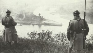 French troops on the castle Ehrenbreitstein