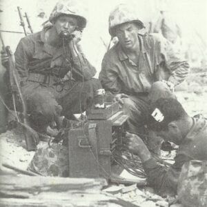 US Marines using an advanced field telephone