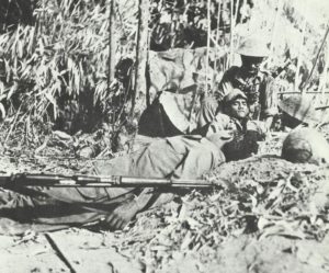 captured Japanese position
