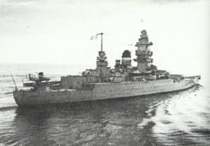 stern of the battlecruiser Dunkerque