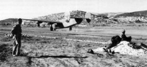 Emergency landing of a B-24 Liberator 