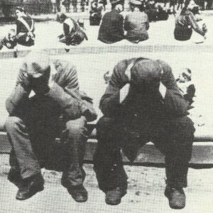 unemployed, demobilized men in Berlin