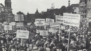 demonstration against the transfer of Upper Silesia