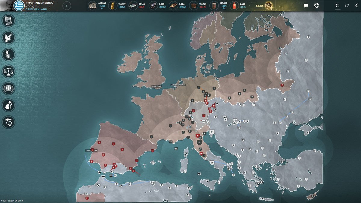 Europe on day 35
