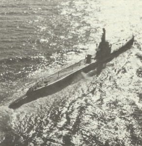US submarine of the Gato class.
