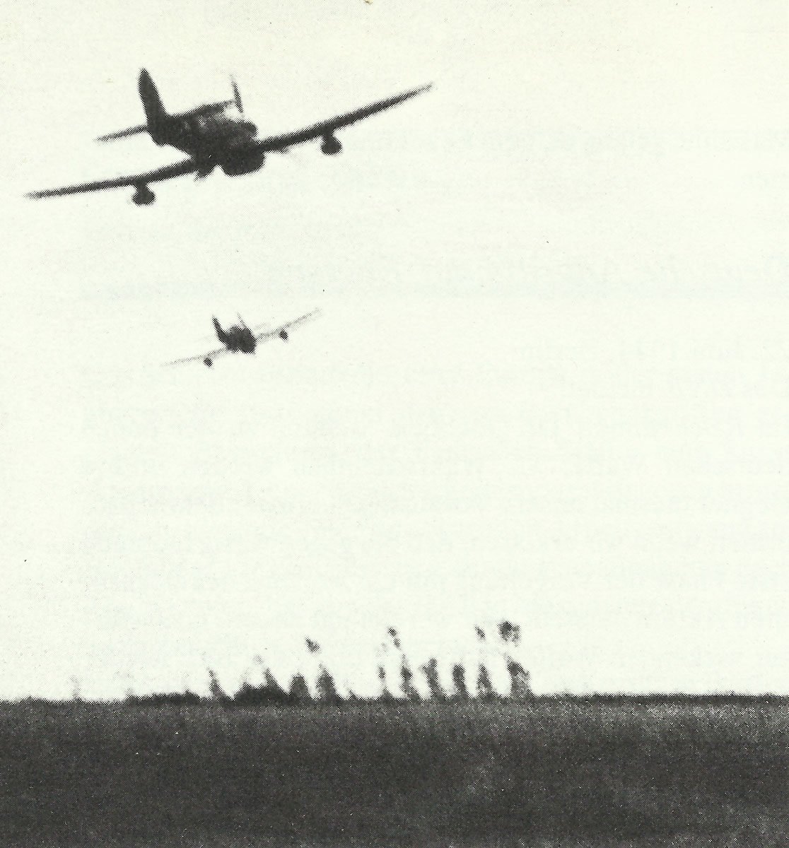 Hawker Typhoon fighter bombers search for possible targets