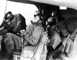 Exhausted German soldiers arrived in Serbia