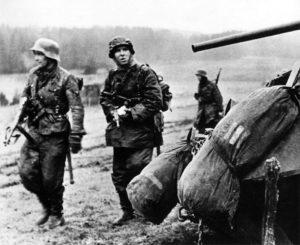 Waffen SS Grenadiers in the Ardennes.