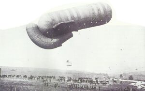 balloon during landing